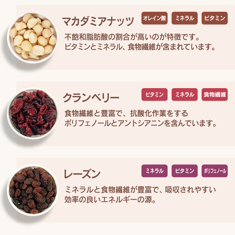 6種ミックスナッツ＆ドライフルーツ 750g アーモンド 生くるみ